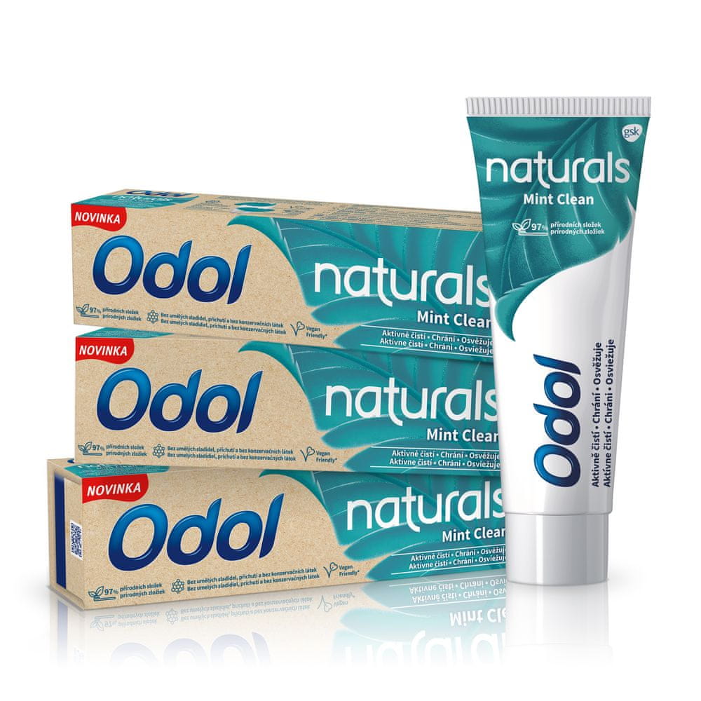 Odol Naturals Mint Clean zubná pasta 3x75 ml